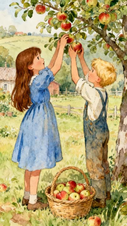 La cueillette des pommes