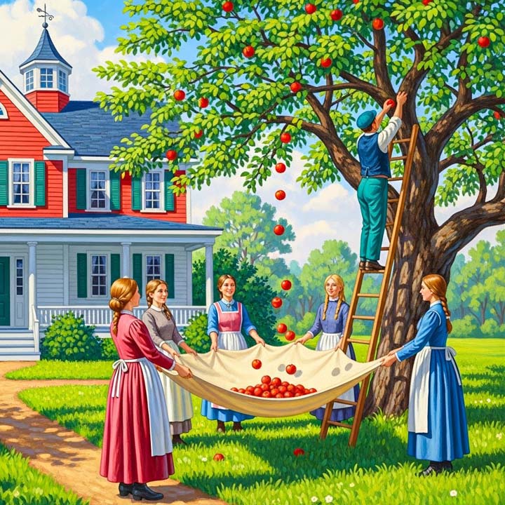 La cueillette des pommes