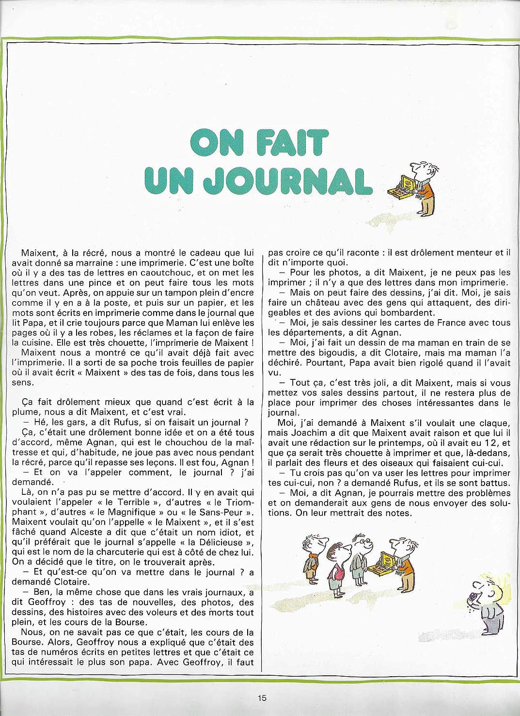 Les récrés du petit Nicolas