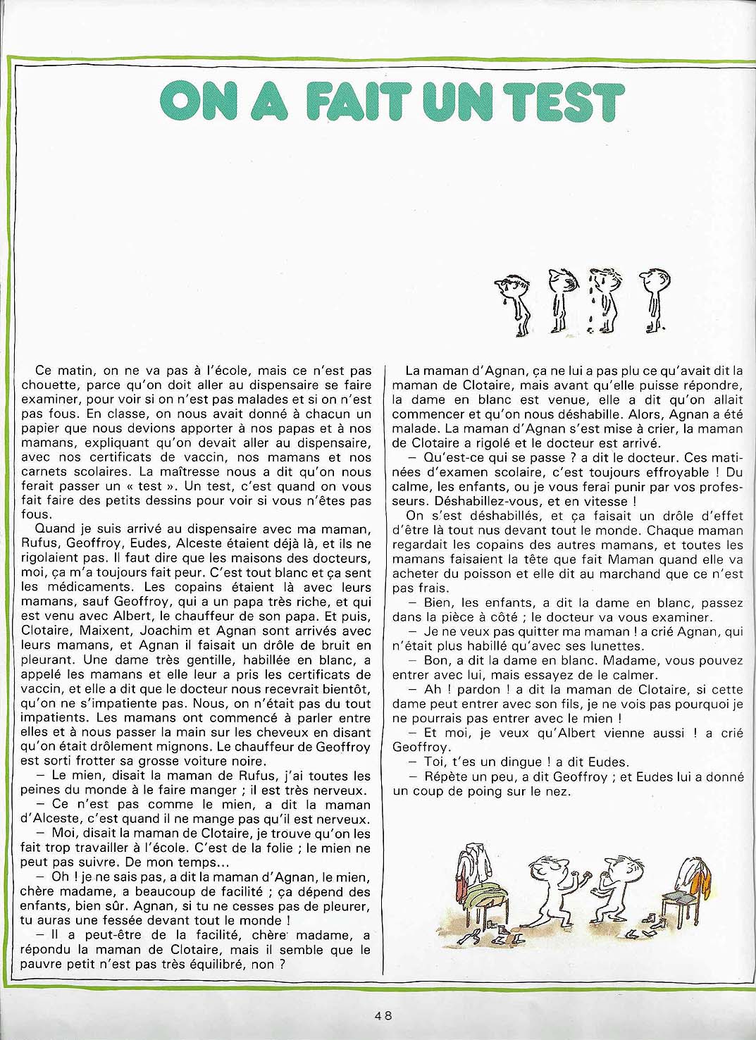 Les récrés du petit Nicolas