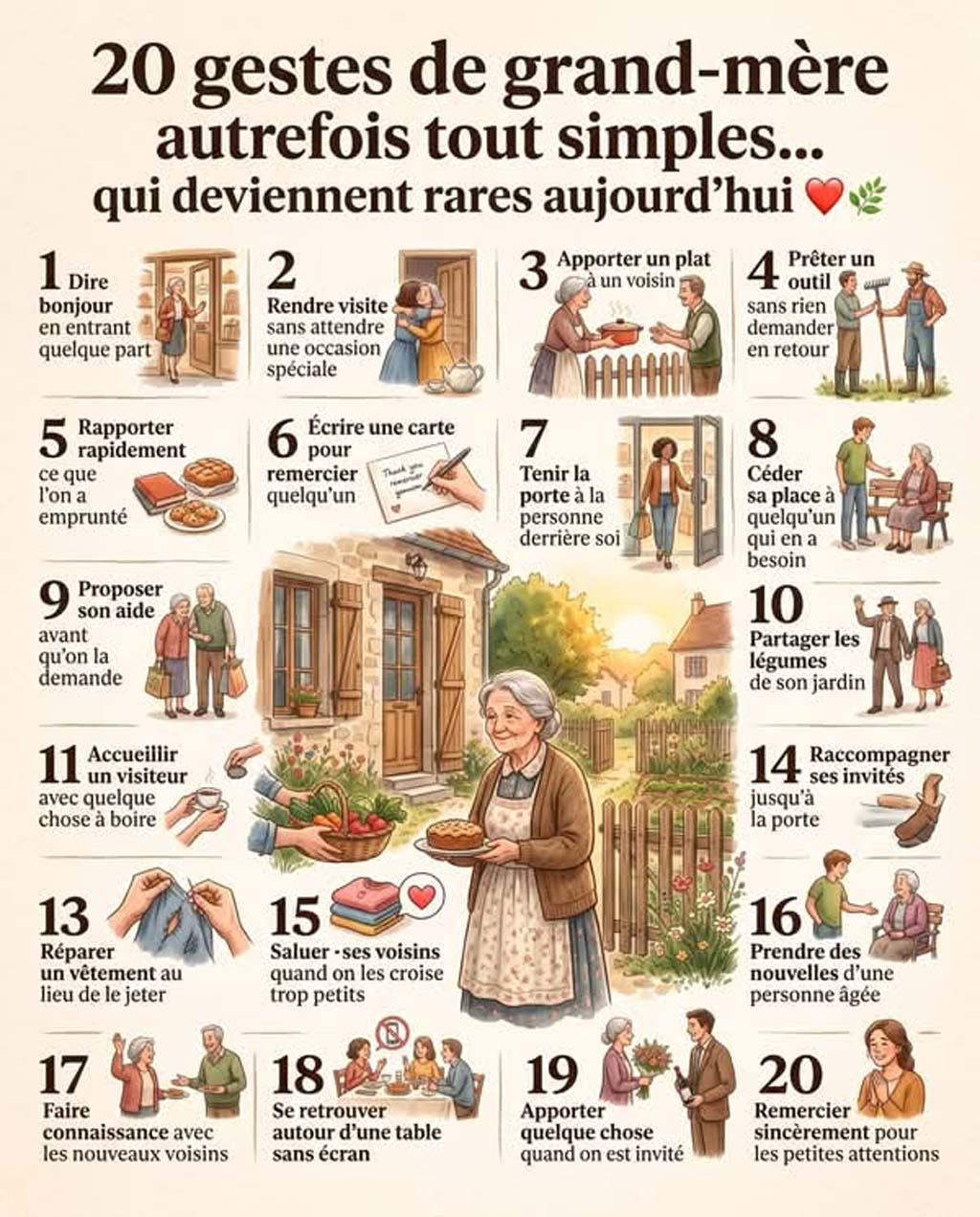 Réflexions nostalgiques de grand-mère