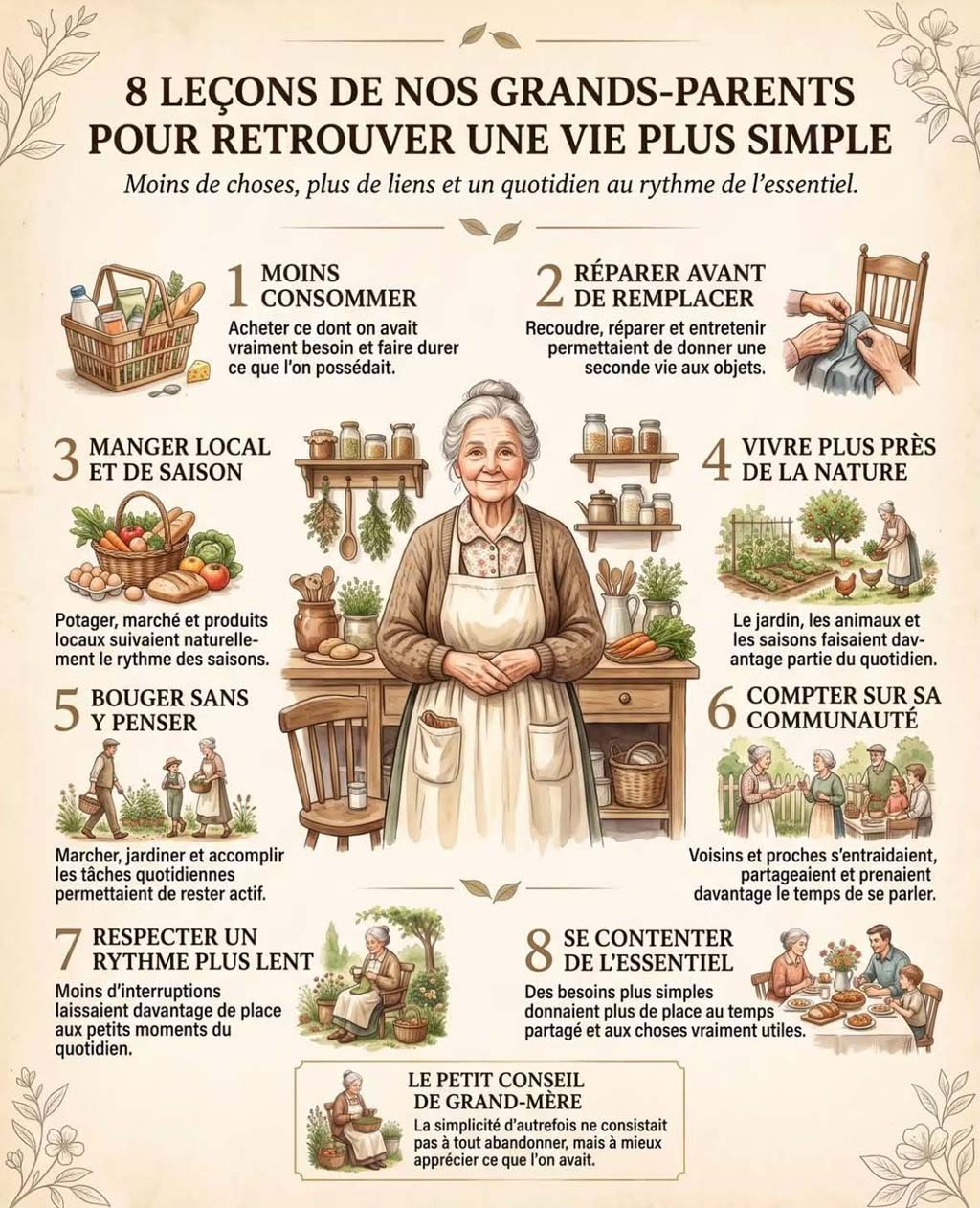Réflexions nostalgiques de grand-mère