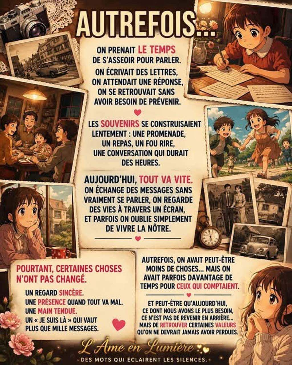 Réflexions nostalgiques de grand-mère