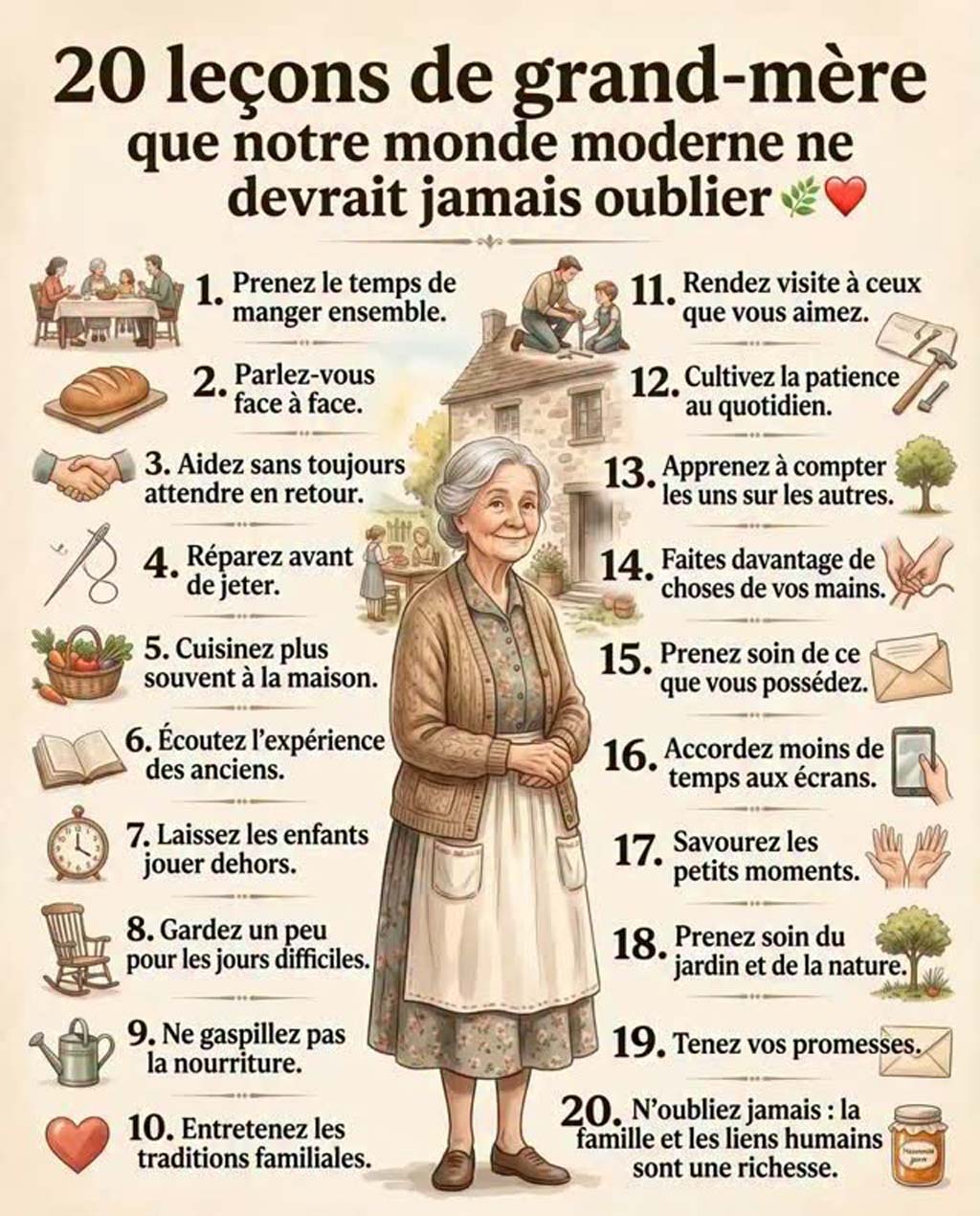 Réflexions nostalgiques de grand-mère