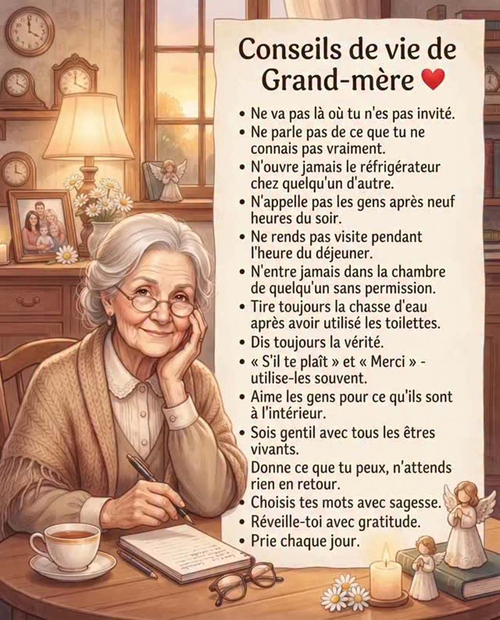 Réflexions nostalgiques de grand-mère