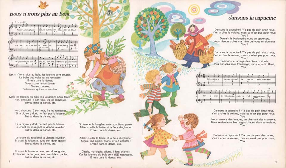 Rondes enfantines illustrées par Monique Gorde