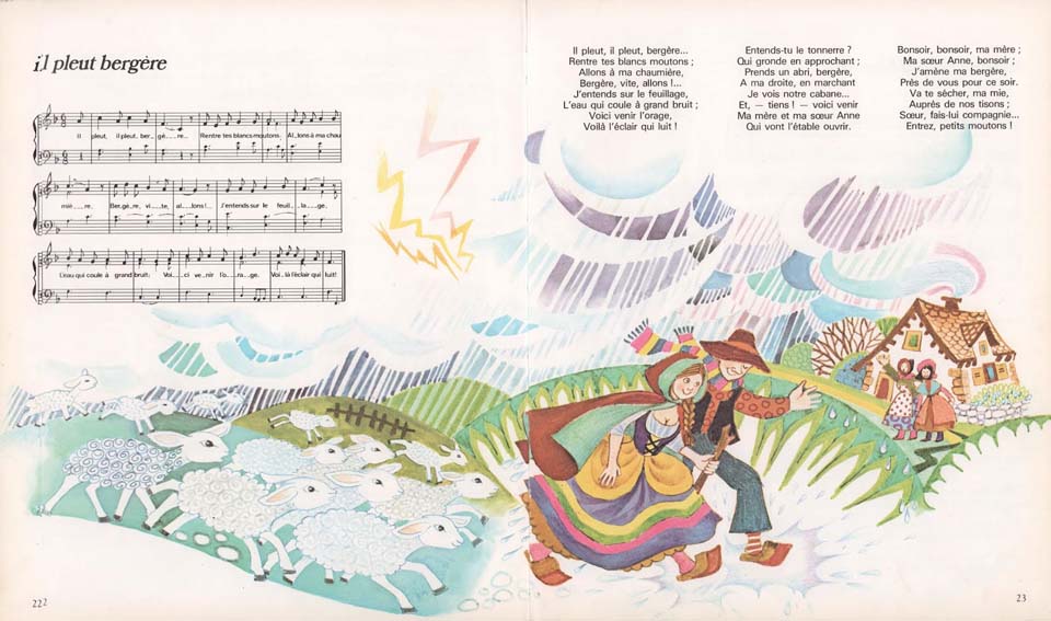 Rondes enfantines illustrées par Monique Gorde