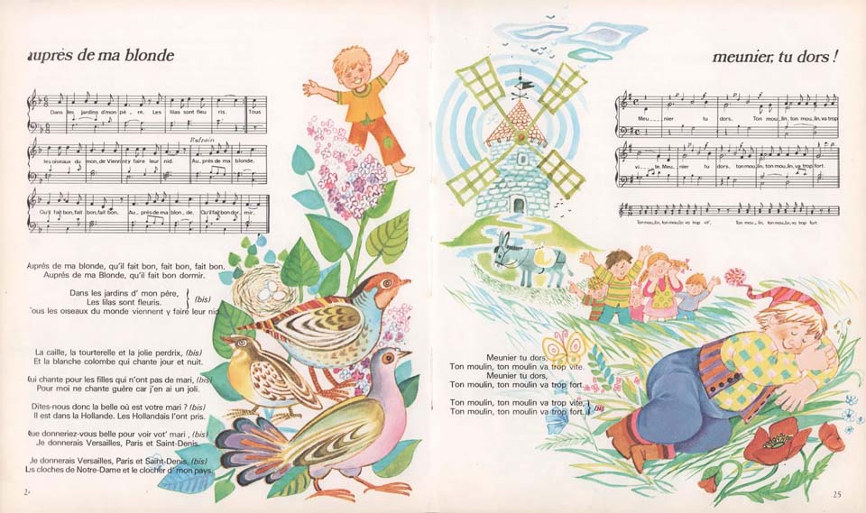 Rondes enfantines illustrées par Monique Gorde