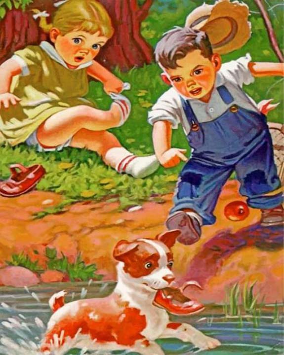 Oh non... le chien a ma chaussure