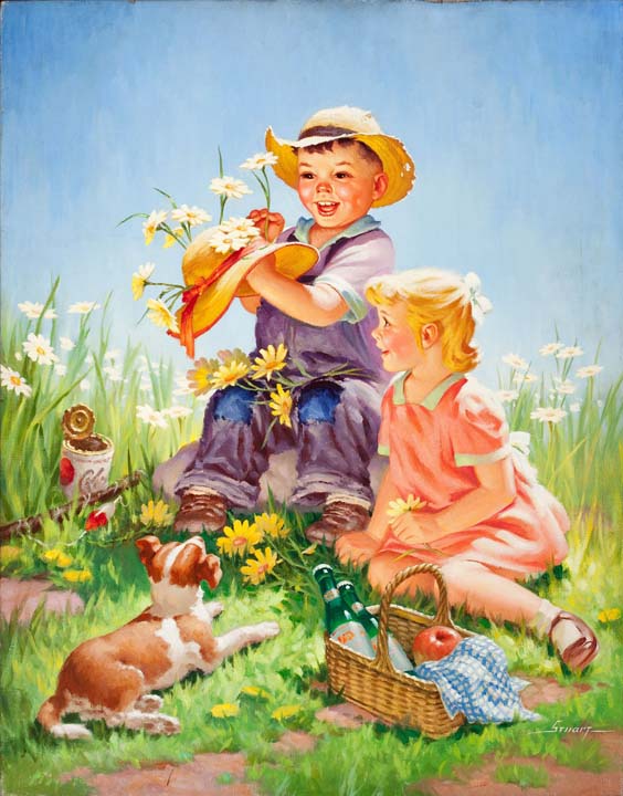 Un chapeau à marguerites