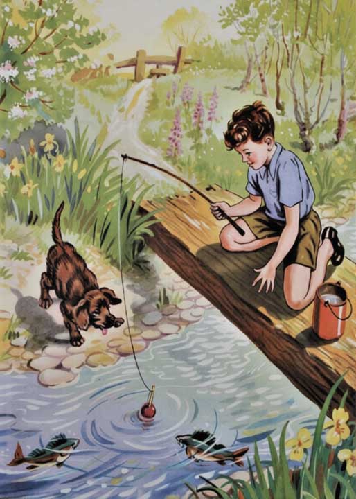 Un garçon qui aime les chiens et la pêche - 1