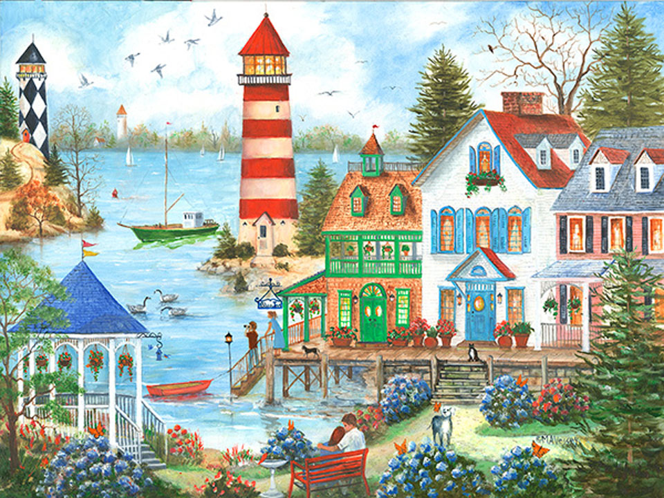 Amoureux à Lighthouse Point (en Floride)