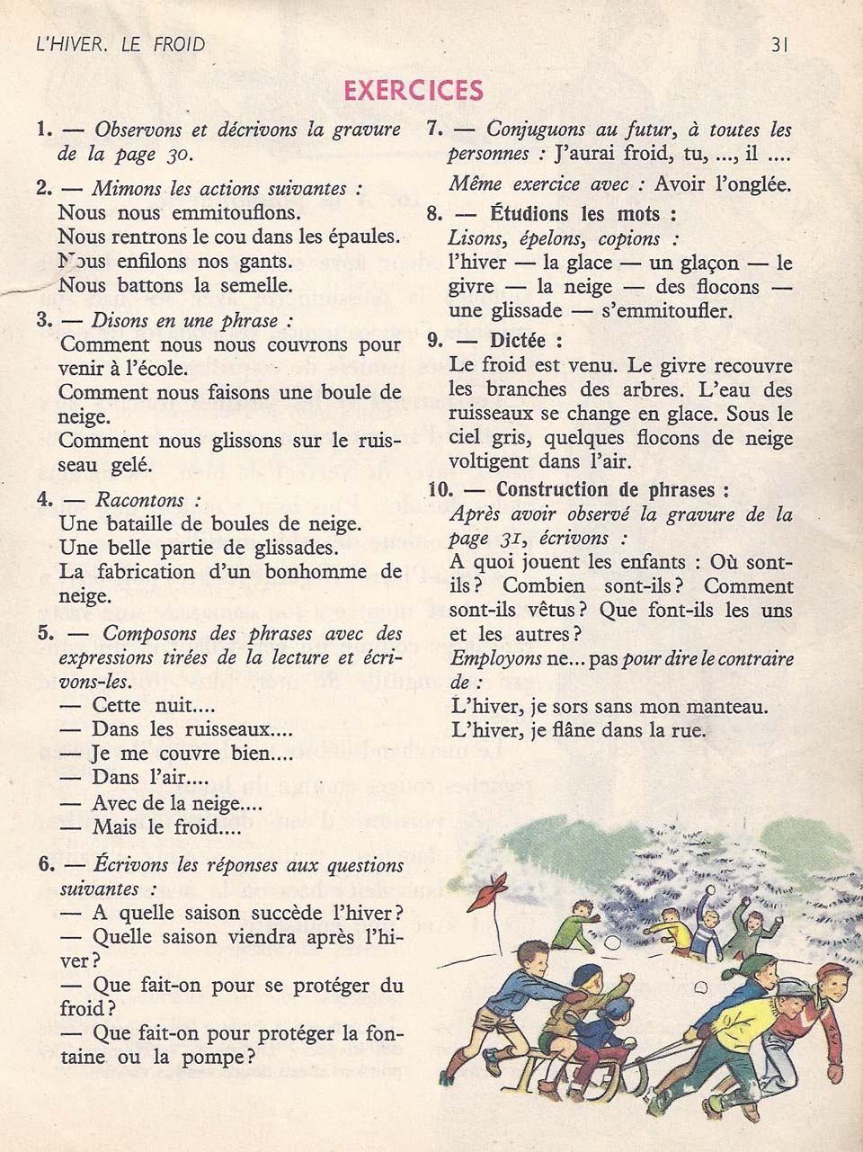Vocabulaire CE1